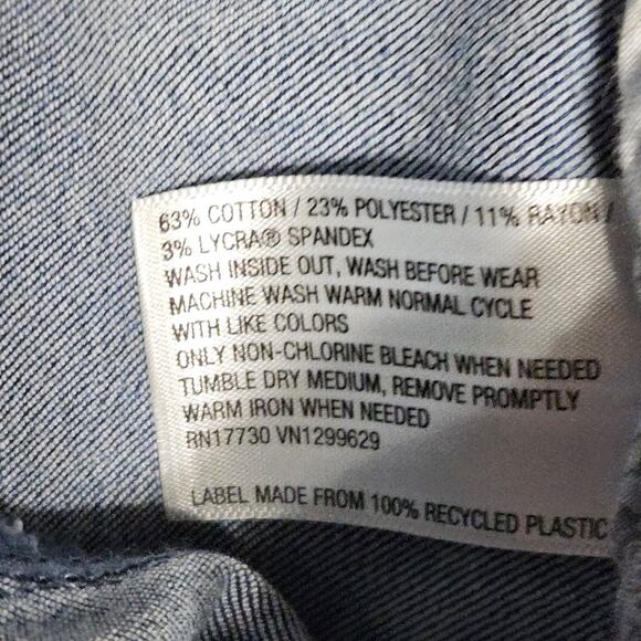 Denim Mini Pencil Skirt Size 2 - Picture 4 of 5